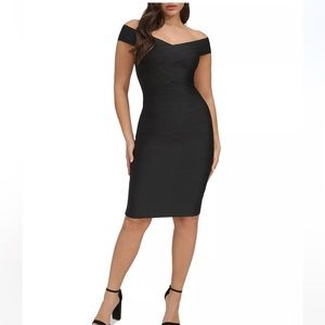 Siena Black Cross Over Off Shoulder Bandage simply  stunning !!!